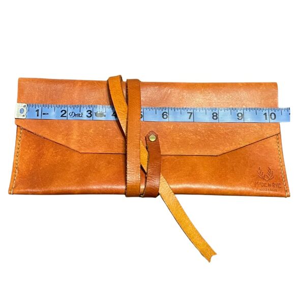 Top Grain Genuine Handmade Leather Pencil Case Pouch by Made in Rye - Picture 8 of 8